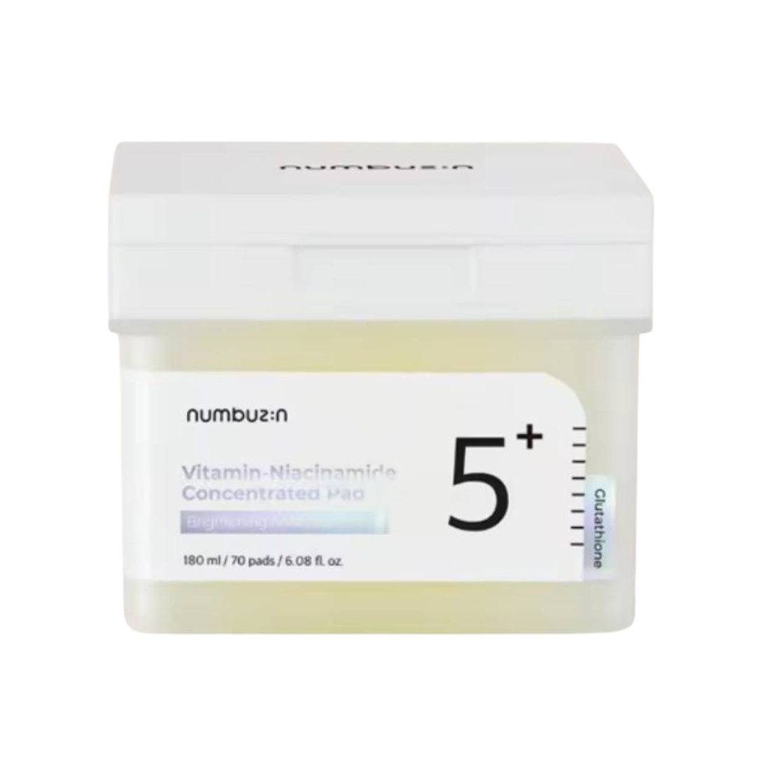 Numbuzin Essence Pad No.5+ Vitamin Niacinamide Concentrated | No.3 Radiance Glowing Jumbo (70 Pads)