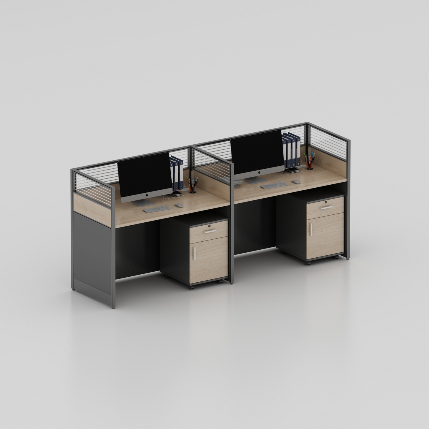 Stance Level 2-Staff Side by Side Office Workstation