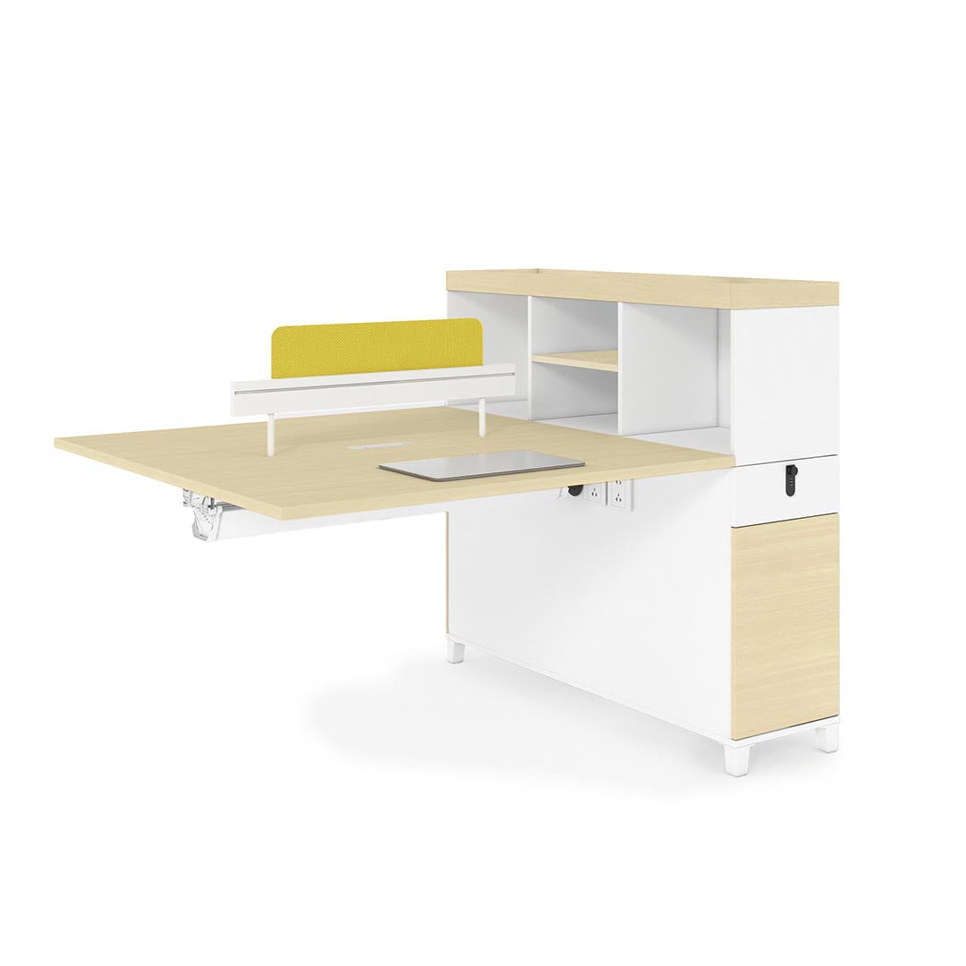 Stance Gesture 2-staff Workstation w/ Shelves