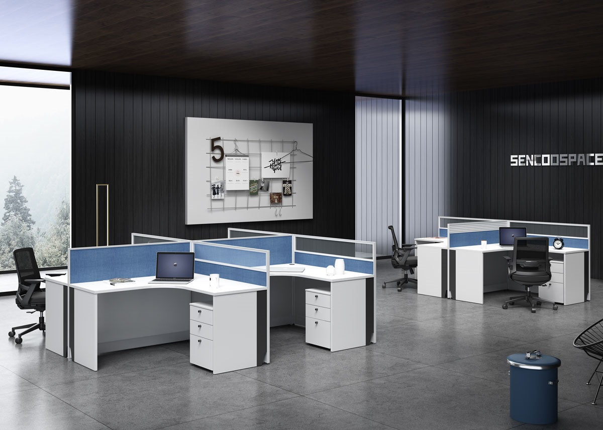 Stance Hub 2-staff Dynamic Office Workstation Cubicle w/ Desk