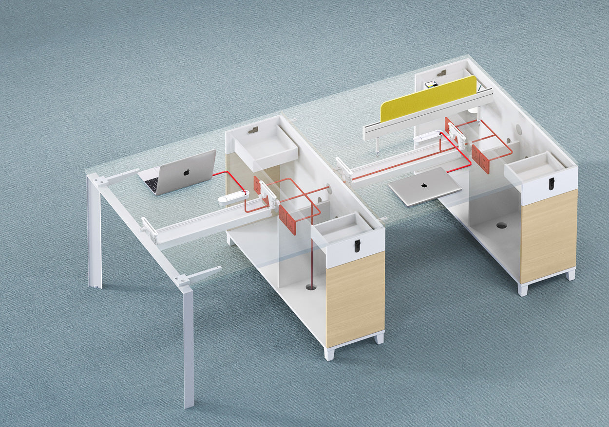 Stance Gesture 4-staff Workstation