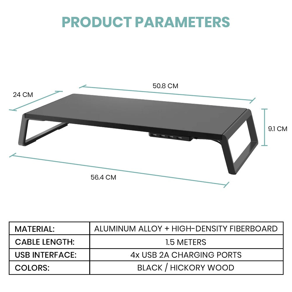 Stance Elevate Pro Monitor Riser With USB ports