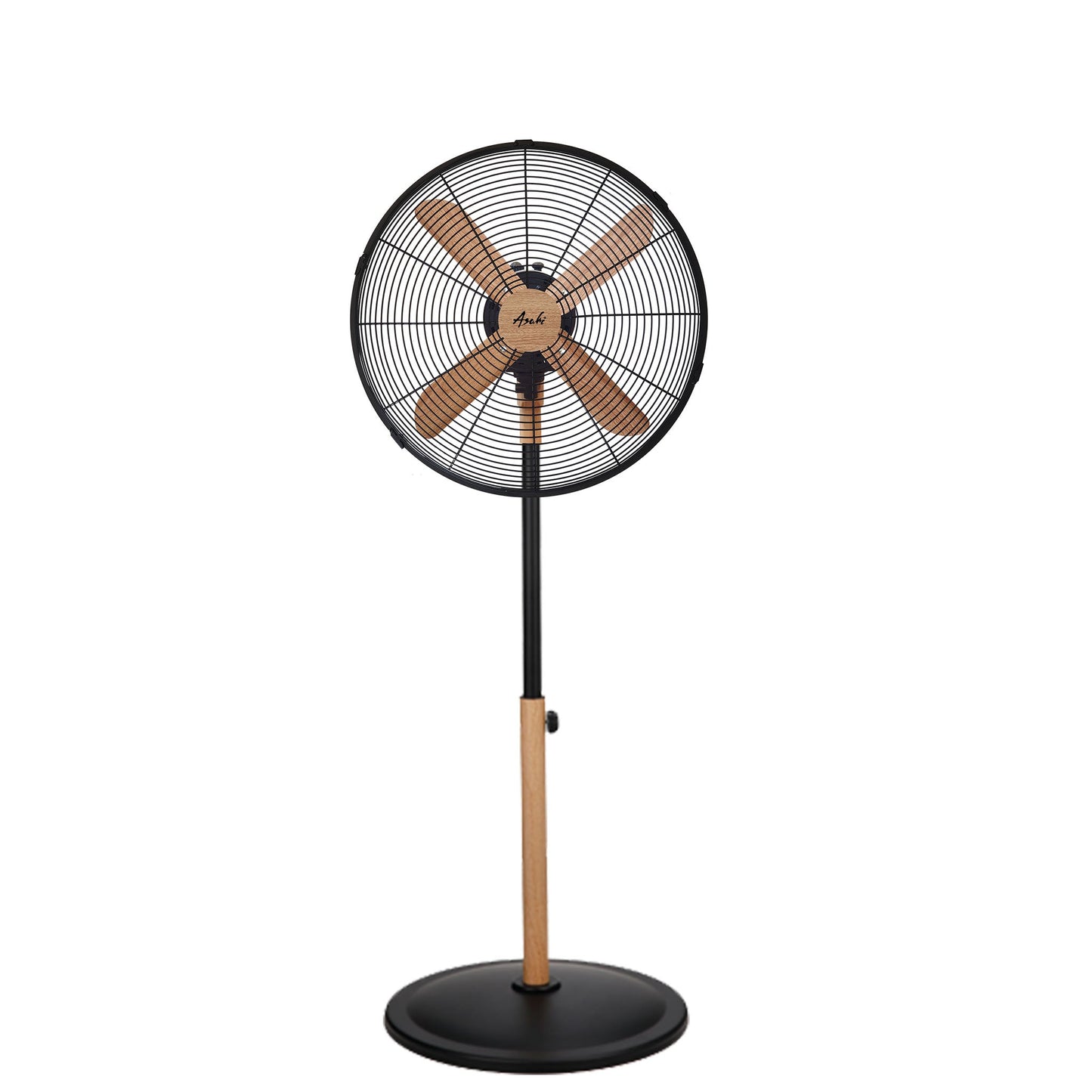 XF-6077 ASAHI STAND FAN 16"BLK/WOOD